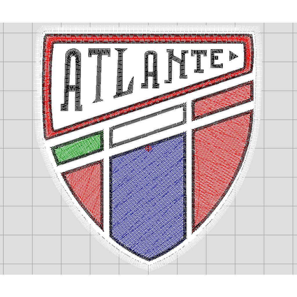 ⚽ Matriz de Bordado Ponchado Atlante Retro