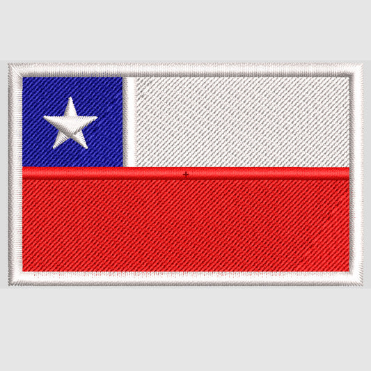 Matriz de Bordado / Ponchado – Bandera de Chile