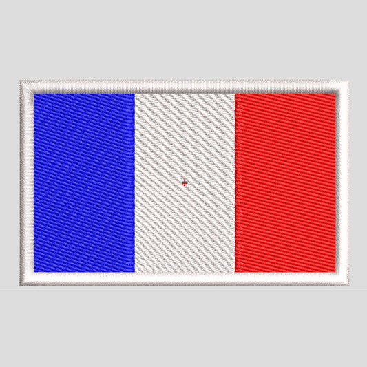 Matriz de Bordado / Ponchado – Bandera de Francia (8.5 × 5 cm)