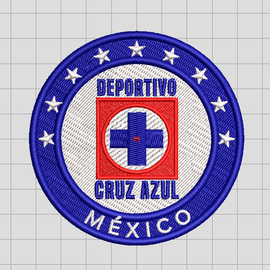 Matriz de Bordado Ponchado Escudo Cruz Azul