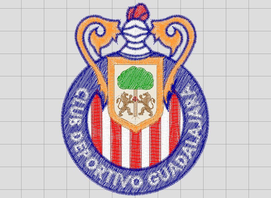 Matriz de Bordado Ponchado Chivas – 8.5 cm