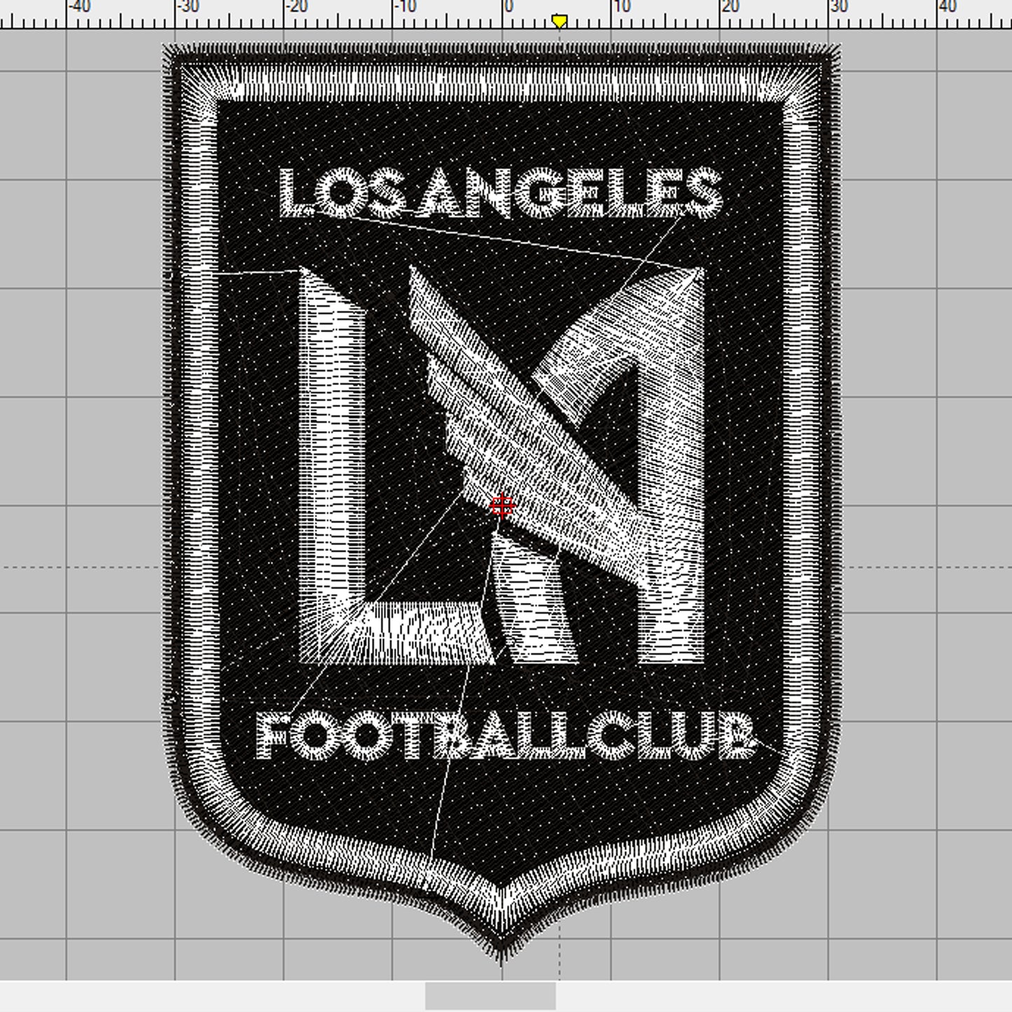 Matriz de Bordado Ponchado LAFC – 8.5 cm