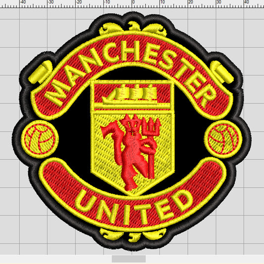 Matriz de Bordado Ponchado Manchester United – 8.5 cm